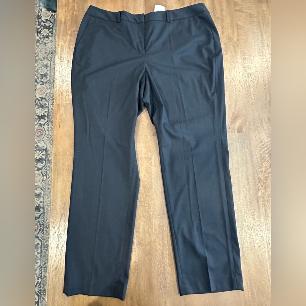 Halogen Taylor Fit Navy Glen Check Pun Size 18W NWT